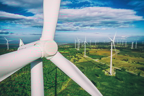 Windmill on wind farm