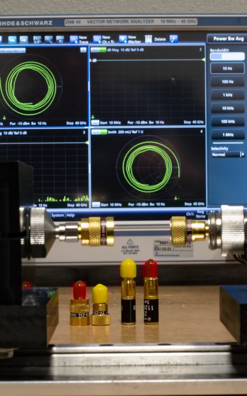 Test equipment used for 40 GHz Calibration