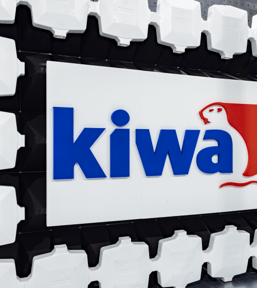 Kiwa logo in an EMC testing facility