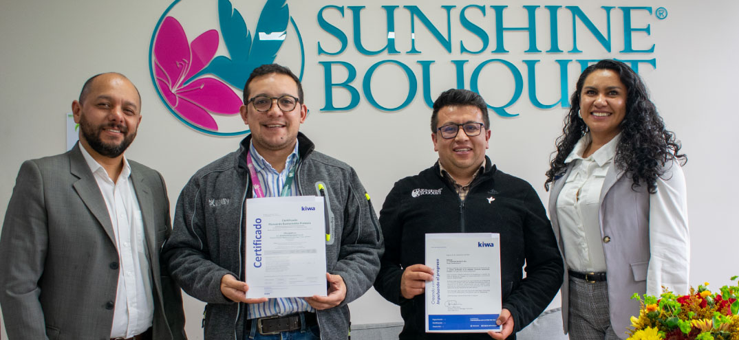 Sunshine Bouquet recibe la certificación Florverde