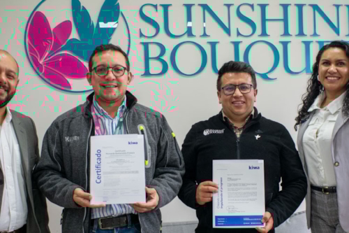 Sunshine Bouquet recibe la certificación Florverde