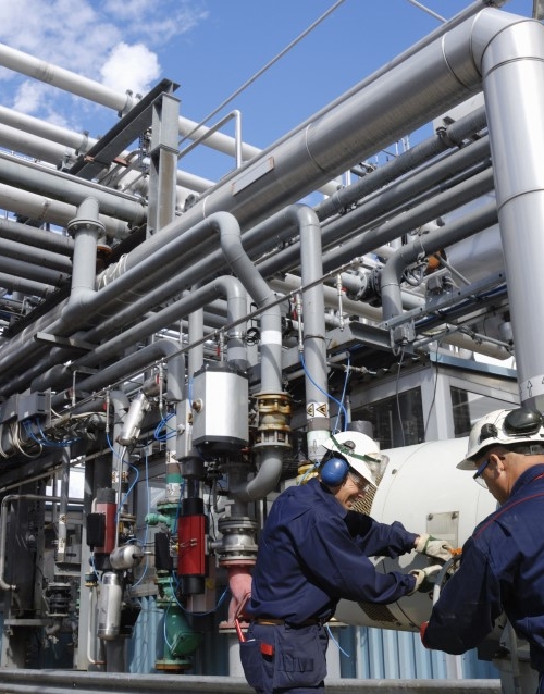 Ingenieurs van pijpleidingen en industrie