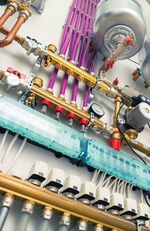 Plastics Piping Systems inside buildings for heating systems