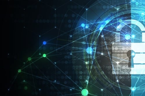 Illustratie van digitaal slot