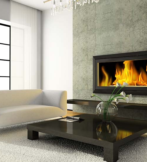 Houthaard in moderne woning