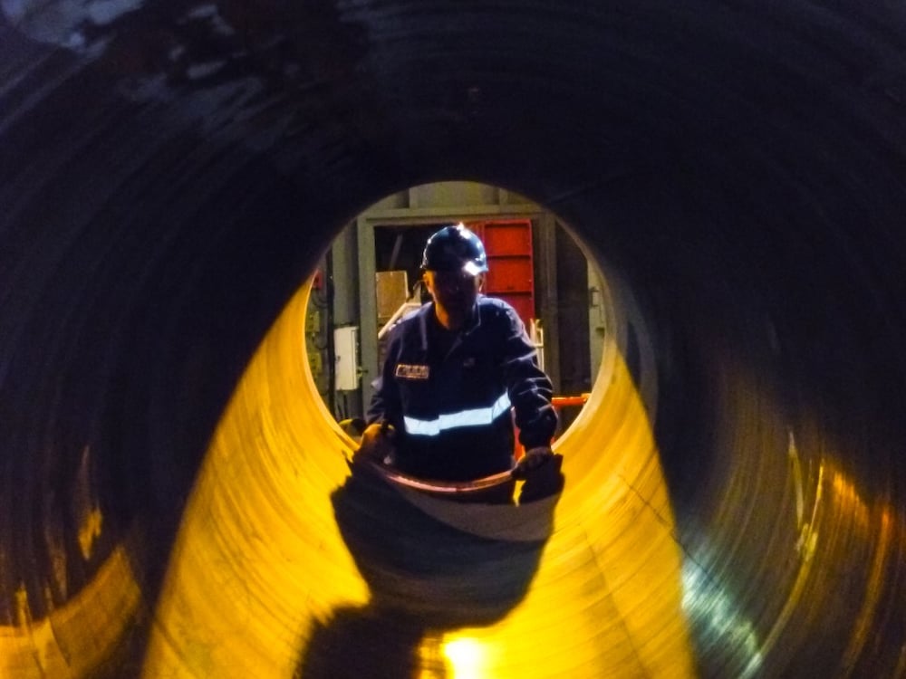 Spiegellasser in uitsnede