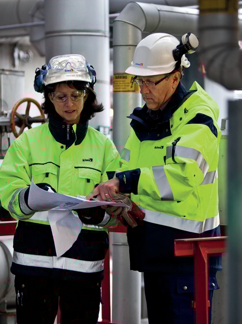 Kiwa eksperdid töötamas objektil