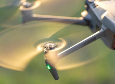 Close up of a drone which is part of Kiwa's Intelligent Inspections solution