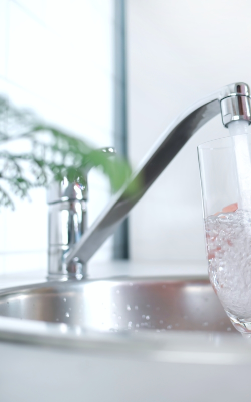 Drink water from the tap