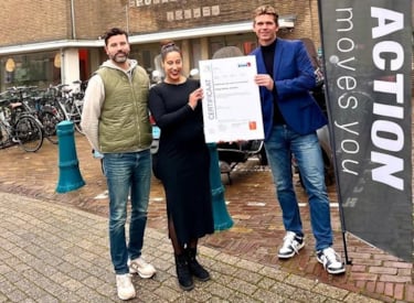 Sportcentrum Indoor Action neemt het FITcert® Level 3 certificaat in ontvangst