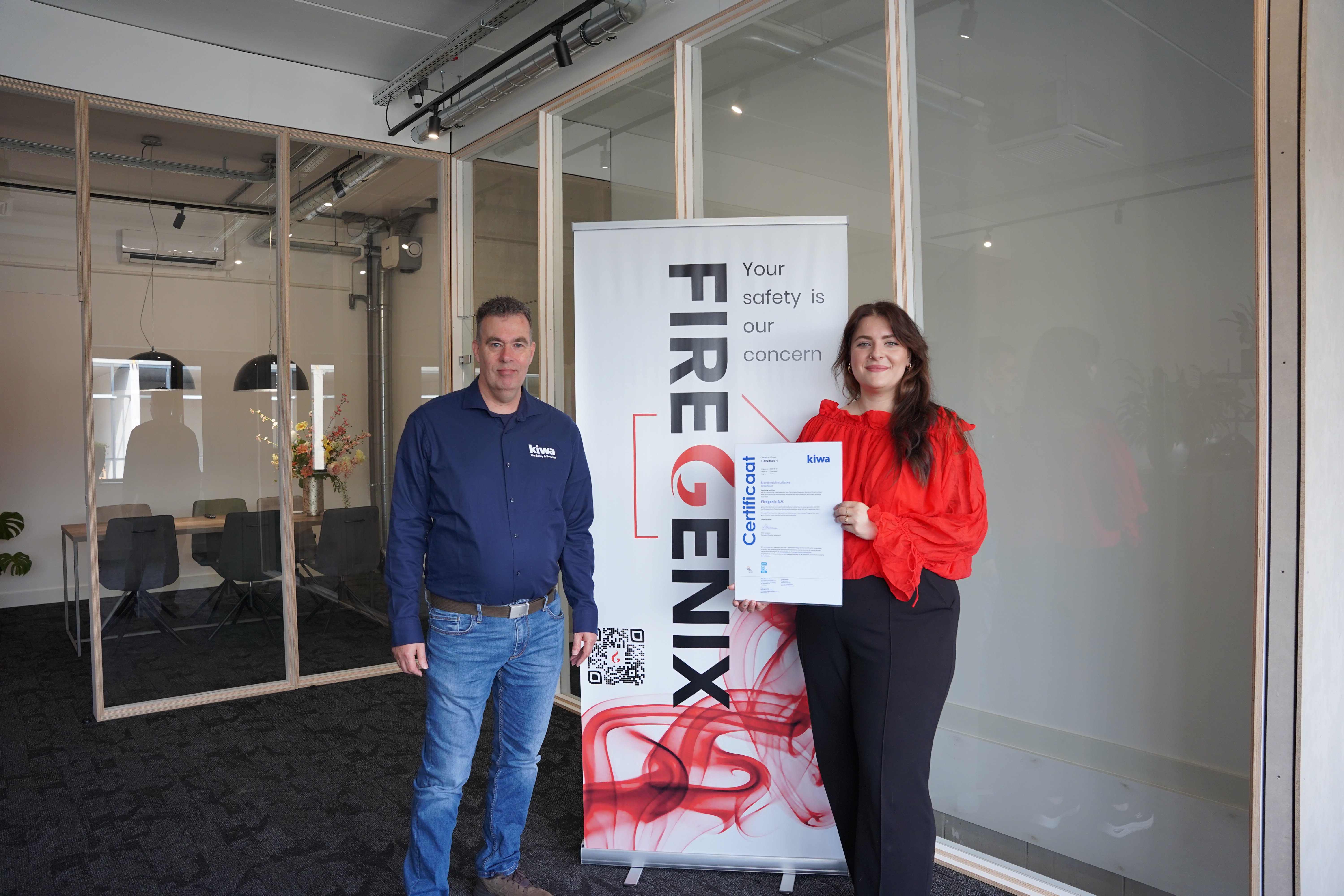 Uitreiking certificaat aan Firegenix B.V.