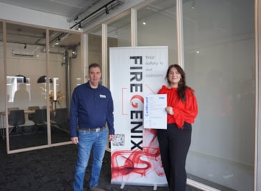 Uitreiking certificaat aan Firegenix B.V.