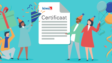 Illustratie Kiwa certificaat uitreiking