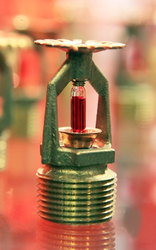 Sprinkler aan het plafond