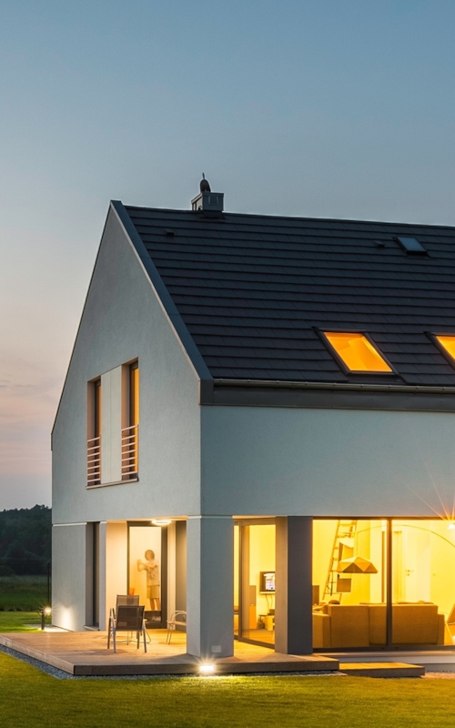 Houses in new residential area