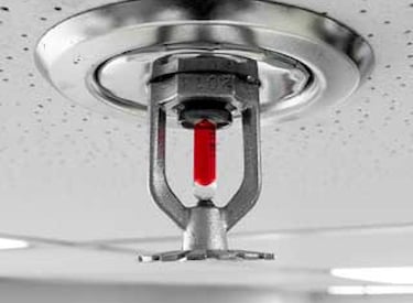 Sprinkler in plafond