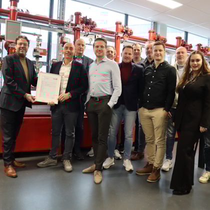 Unica Fire Vision Sprinkler certificaat overhandiging
