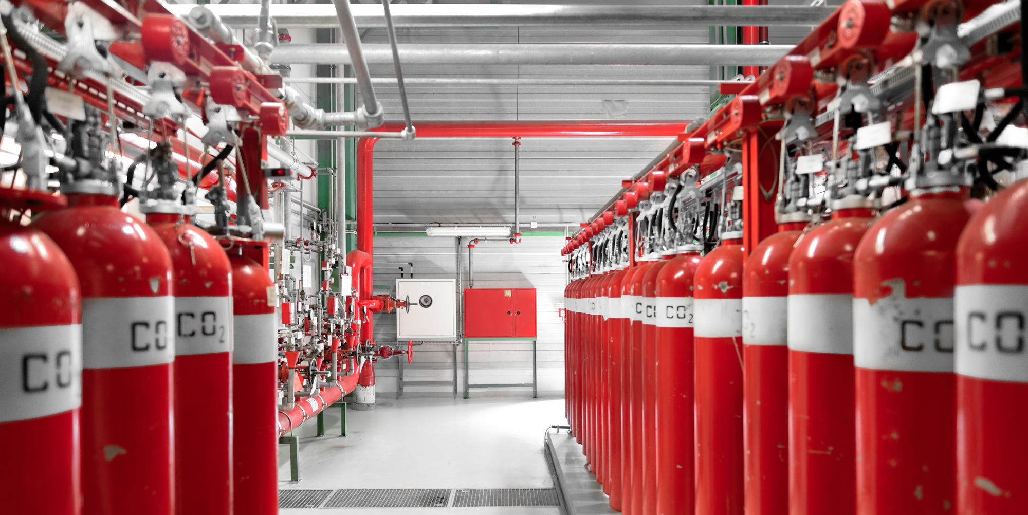 Extinguishing gas system inspection