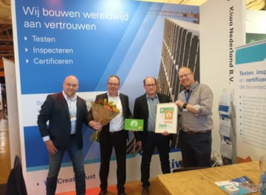 Certificaatuitreiking door Kiwa op het Betonevent 2023