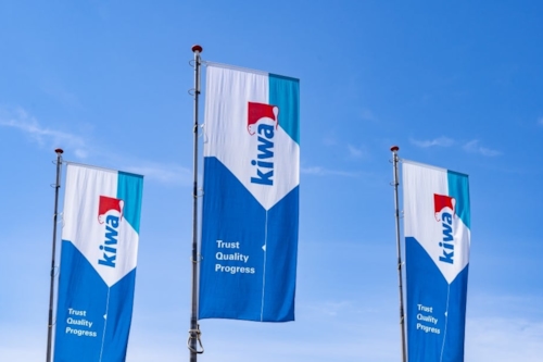 Flags at Kiwa office in Apeldoorn