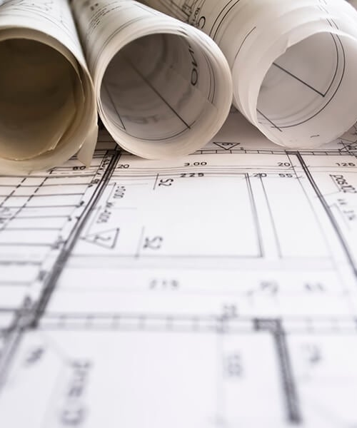 Blueprints van gebouwen