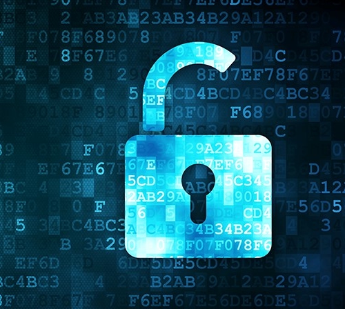 Lock that is open - cyber security