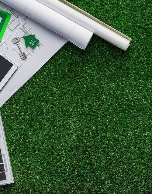 Preparations for a construction project