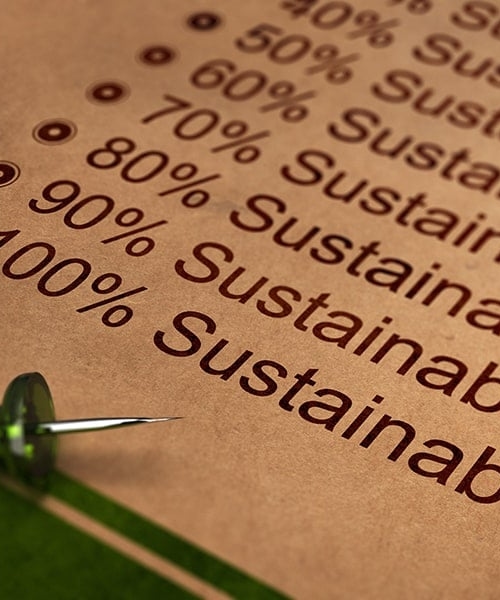 Percentage of sustainability