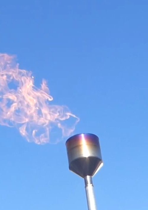 Screenshot video: Affakkelen waterstof