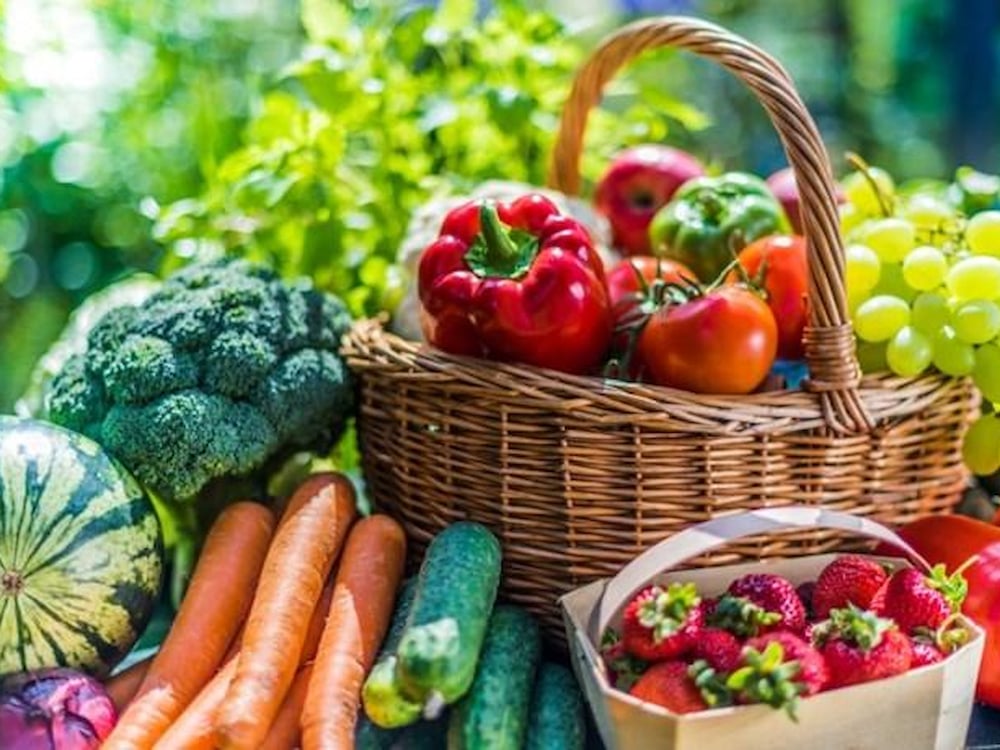 Fruits and Veggies in basket