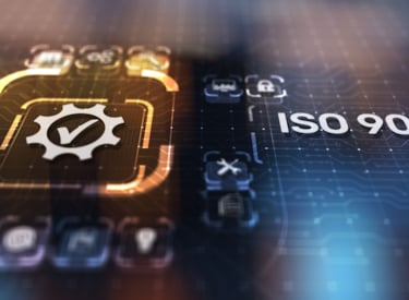 ISO 9001 kvalitetsledningssystem illustration