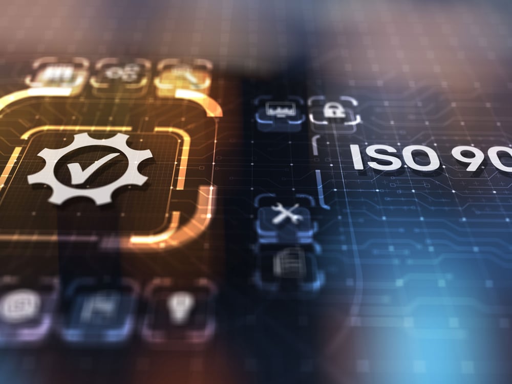 ISO 9001 kvalitetsledningssystem illustration