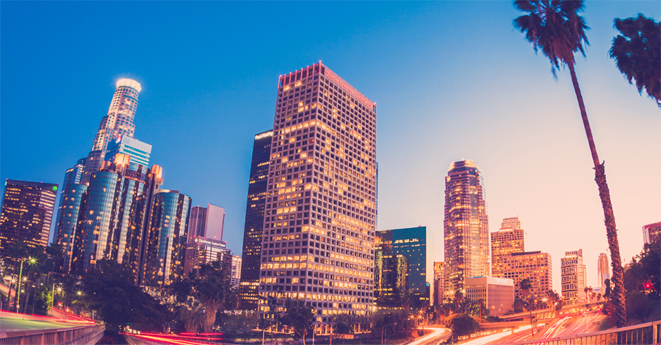 image of LA city road 