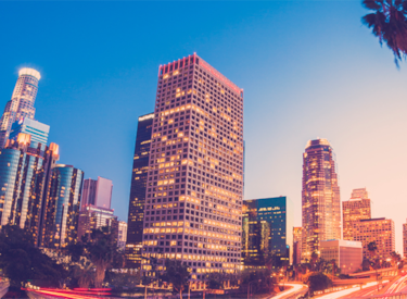 image of LA city road